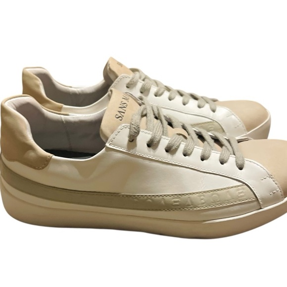 SANS MATIN White and Tan women’s Shoes 41 - Picture 4 of 12